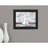 HomeRoots Sailboat on Water Black Framed Print Wall Art - 2 of 4