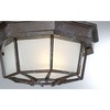 Savoy House Exterior Collections 1 - Light Flush Mount in  Rustic Bronze - 3 of 3