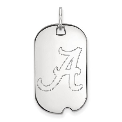 Black Bow Jewelry 14k White Gold Alabama Crimson Tide NCAA Pendant