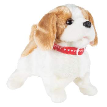 Toy Time Kids' Battery-Operated Interactive Plush Puppy Toy