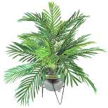 24" x 22" Artificial Phoenix Palm in Ceramic Pot with Stand - LCG Florals