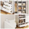 Aheaplus Freestanding Closet System with 4 Drawers and Storage, Walk-In Wardrobe Organizer with Hanging Rod - 4 of 4