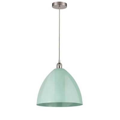 Plymouth Dome - 1 Light Cord Hung Mini Pendant In Industrial Style-18.75 Inches Tall and 16 Inches Wide