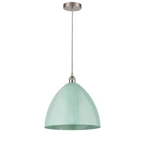 Plymouth Dome - 1 Light Cord Hung Mini Pendant In Industrial Style-18.75 Inches Tall and 16 Inches Wide - 1 of 1
