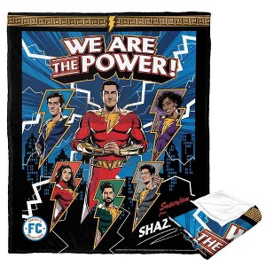 Warner Bros. DC Comics Shazam We Are The Power Silk Touch Throw Blanket 50x60 Inches - 1 of 4