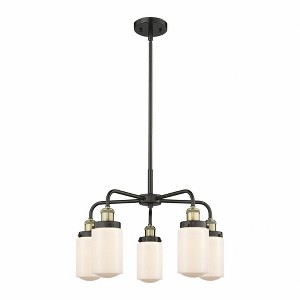 Dover - 5 Light Stem Hung Chandelier In Art Deco Style-15.5 Inches Tall and 22.5 Inches Wide - 1 of 1