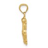 Black Bow Jewelry 14k Yellow Gold Polished Frog Pendant, 18mm - 2 of 4