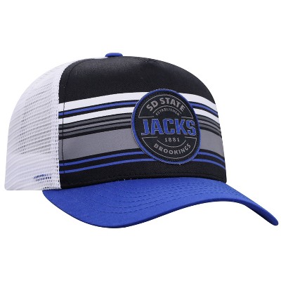 NCAA South Dakota State Jackrabbits Men's Vista Black with Hard Mesh Snapback Hat