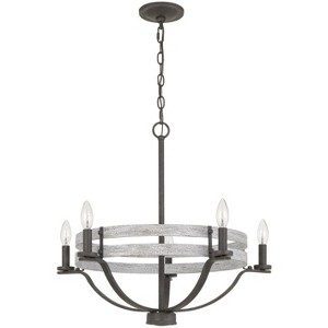 Cal Lighting 60W X 5 Brig Metal Chandelier - 1 of 3