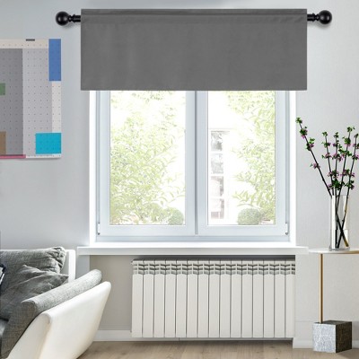 Deconovo Room Darkening Rod Pocket Window Valance – 1 Panel