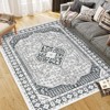 8x10 Ft Vintage Boho Printed Area Rugs for Living Room, Stain Resistant Washable Rug,Large Soft Low Pile Carpet - 2 of 4