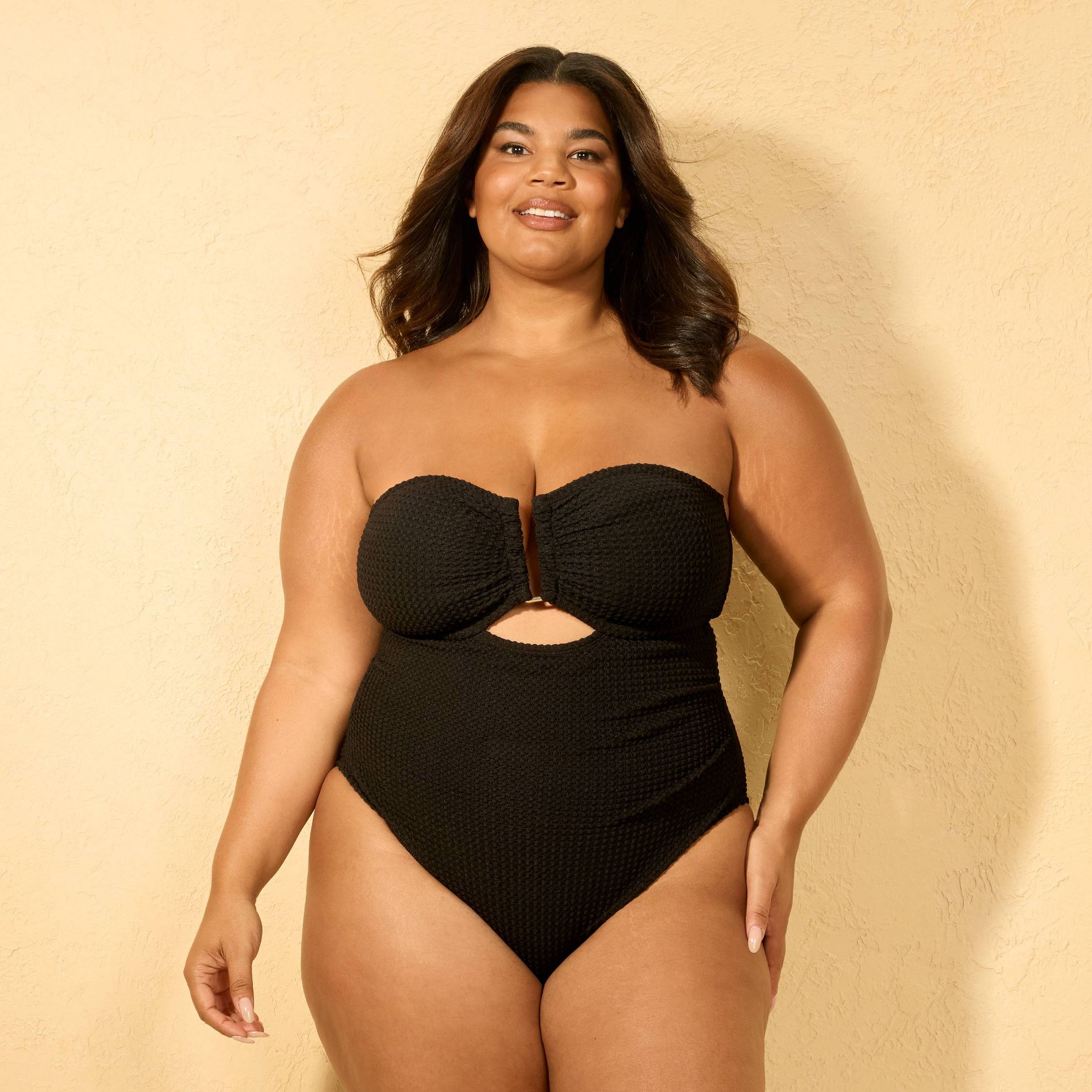 Women's Crochet U Wire Medium Coverage One Piece Swimsuit - Shade & Shore™