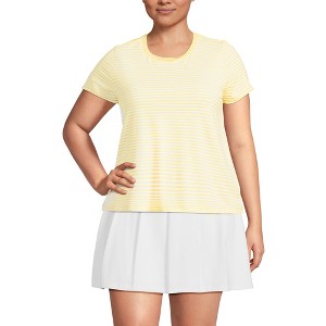 Lands' End Women's Power Performance Short Sleeve Crewneck Tee - 1 of 4
