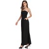 Women Strapless Maxi Boho Vintage Summer Beach Floral Print Hawaiian Party Long Dress - 3 of 4