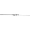 Black Bow Jewelry 0.7mm 14k White Gold Solid Box Chain Lobster Clasp Necklace - 4 of 4