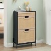 Shoe Cabinet Storage with 2 Flip-Door &1 Flip Drawers, Freestanding Shoe Organizer - 4 of 4