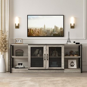 Homhougo TV Stand for TVs up to 70" Grey - 1 of 4
