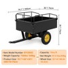 COZONY 17 Cu.Ft. Heavy Duty Steel Dump Cart, 750 Lbs Tow Behind ATV Trailer for Lawn Mower, Tractor, Garden Yard Work - 2 of 4