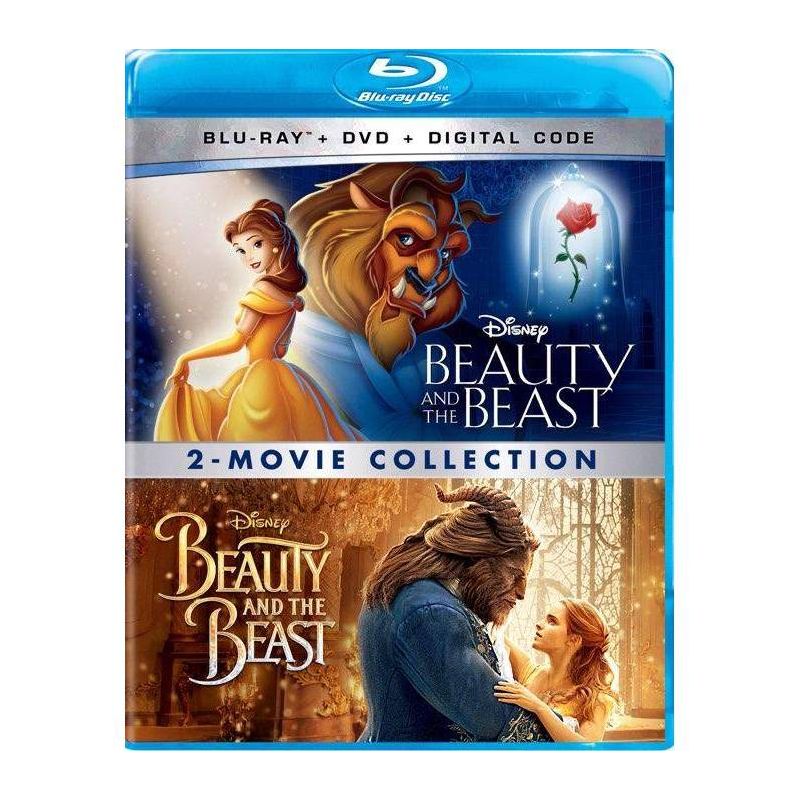 Beauty &#38; The Beast Animated + Live Action: 2-Movie collection (Blu-ray + DVD + Digital), 1 of 3