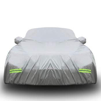 Unique Bargains Universal Sedan Car Cover Waterproof Outdoor Sun Rain Resistant  Protection M : Target