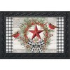 Briarwood Lane Berry Wreath Barnstar Winter Doormat Birds Checker - 2 of 4