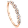 Pompeii3 1/4 Carat (ctw) Round White Diamond Ladies Swirl Wedding Ring 10k Rose Gold - 2 of 4