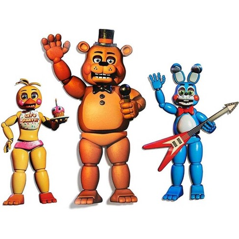 Forum Five Nights At Freddy's Character Cutouts: Freddy 20", Bonnie Chica 14" : Target