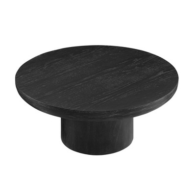 NicBex Modern 36" Round Coffee Table with Cylindrical Base for Living Room and Office