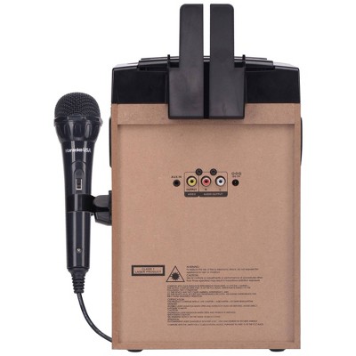 Portable Black Karaoke Machine with LED Lights and 4.3" Screen