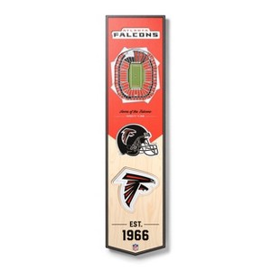 8" x 32" NFL Atlanta Falcons 3D Stadium Banner - 1 of 4