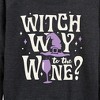 Women's - Instant Message - Witch Way To The Wine Lightweight French Terry Wide Neck Long Sleeve Graphic Shirt - 2 of 4