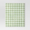 Houndstooth Printed Plush Throw Blanket Light Green - Room Essentials™ - 3 of 4