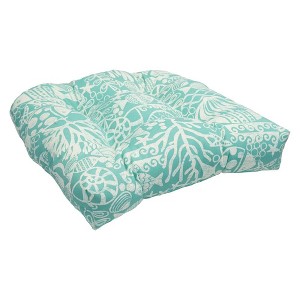 Blazing Needles, 19-inch U-Shaped Spun Polyester Outdoor Tufted Dining Chair Cushion - 1 of 1
