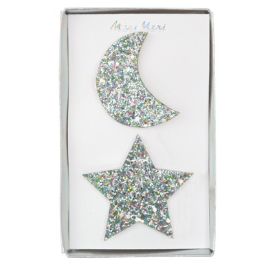 Meri Meri Large Star & Moon Hair Clips