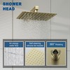 CASAINC 1-Spray Pattern with 1.8 GPM 10 Inches with 1.8 GPM Wall Mount Square Fixed Shower Head (Valve Included) - 4 of 4