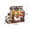 ROBOTIME Miniature House kit Birthday Gifts for Adult Boys & Girls, 9.8"*6"*7.7" - 4 of 4