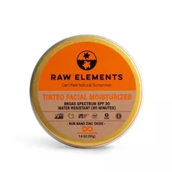 Raw Elements Tinted Mineral Facial Moisturizer Tin - SPF 30 - 1oz