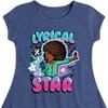 Girls' - Karma's World - Lyrical Star Airbrush Style Fit & Flair Cap Sleeve Dress - 2 of 3
