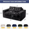 MAXYOYO Bean Bag Chair for Adults, Upholstered Floor Sofa with Armrests, Loveseat Boneless Couch for Bedroom Living Room - 2 of 4