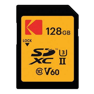 Kodak 128GB UHS-II U3 V60 Ultra Pro SDXC Memory Card