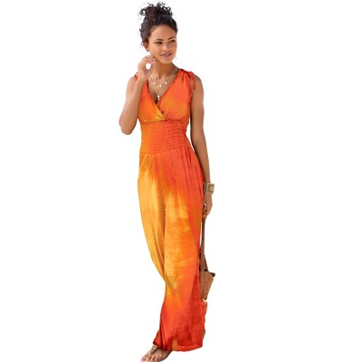 VENUS Womens Desert Sunset Tie Dye Jumpsuit