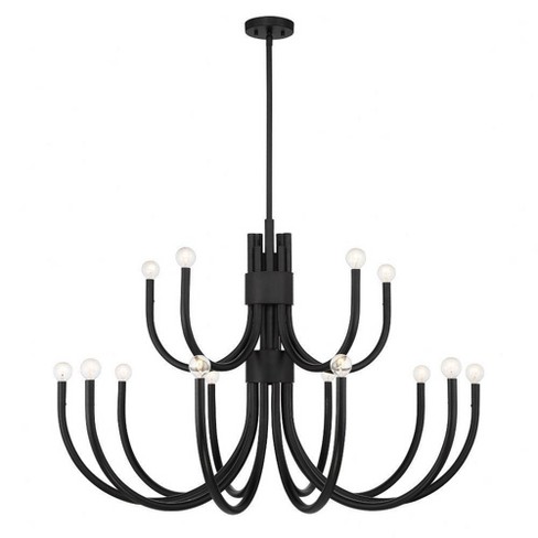 Savoy House Sorrento 5 - Light Chandelier in  Matte Black - image 1 of 3