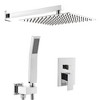 Kumasinova Luxury Rainfall Shower System Set with Valve Control,10"Fixed Rain Showerhead with Handheld Shower Combo,304 Stainless Steel - 2 of 4