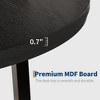 47" Round Dining Table, Industrial Dinner Table for 4 to 6, Wooden Kitchen Table （No Chairs） - 4 of 4