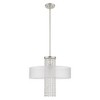 Livex Lighting Bella Vista 1 - Light Chandelier in  Brushed Nickel - image 2 of 4