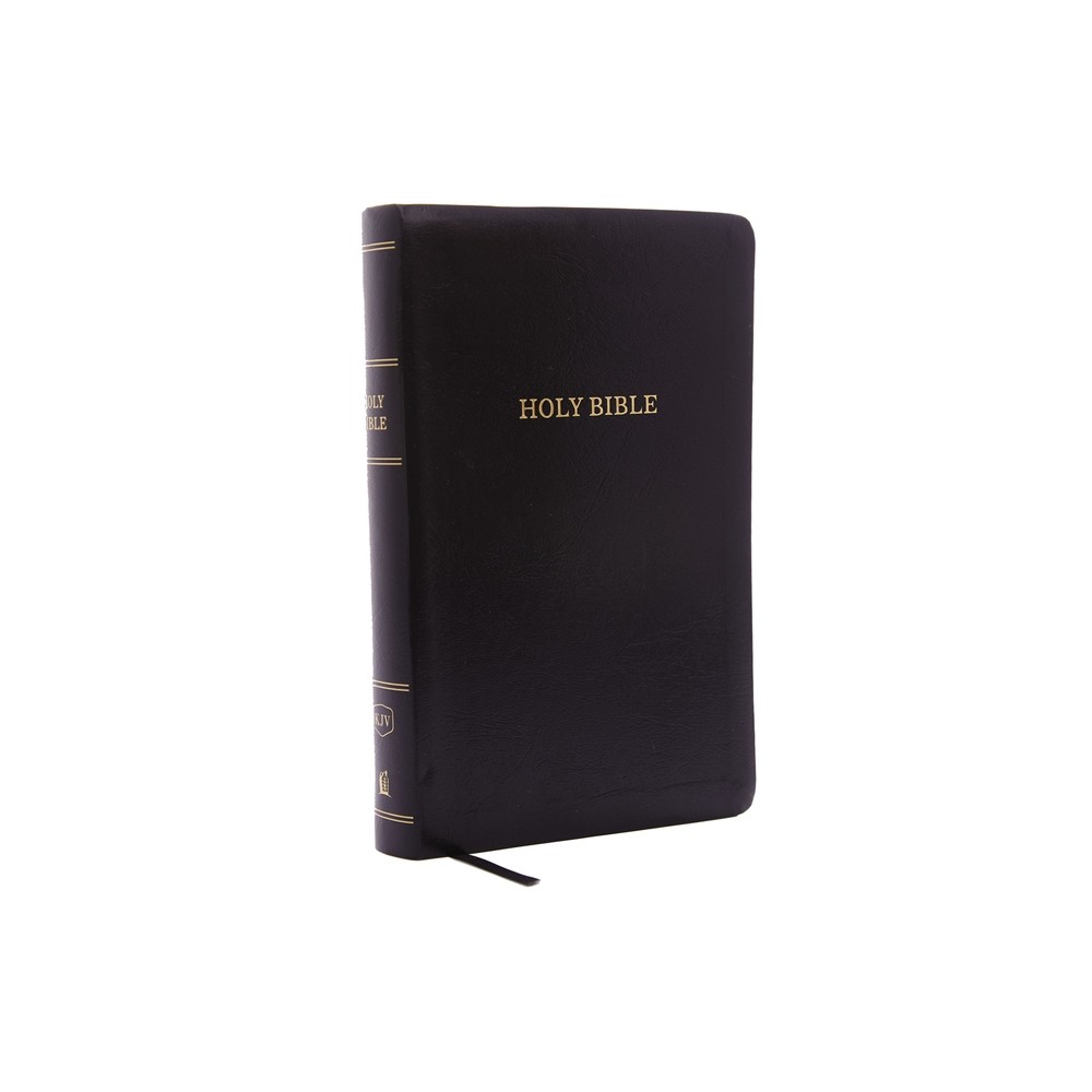 KJV, Reference Bible, Personal Size Giant Print, Leather-Look, Black, Red Letter Edition - Large Print by Thomas Nelson (Paperback)