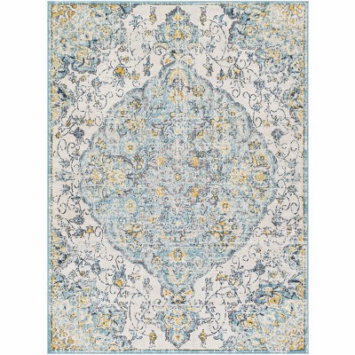 Hauteloom Whippany Distressed Medallion Thin Rug