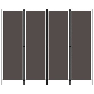 vidaXL 4-Panel Room Divider Anthracite 78.7"x70.9" - 1 of 4