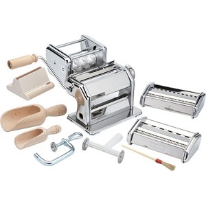 Imperia Pasta Maker Machine- Deluxe 11 Piece Set w Machine, Attachments, Recipes and Accessories - 1 of 4