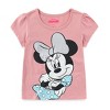 Disney Minnie Mouse Girls Short Sleeve T-Shirt and Shorts Set for Toddlers and Big Kids - 2 of 4